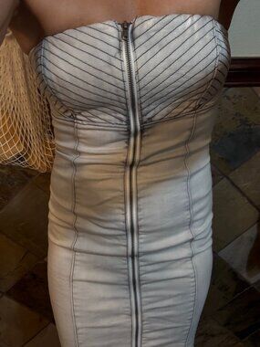 Light-Gray Jeans Dress from Guess - Size 6 (Medium)